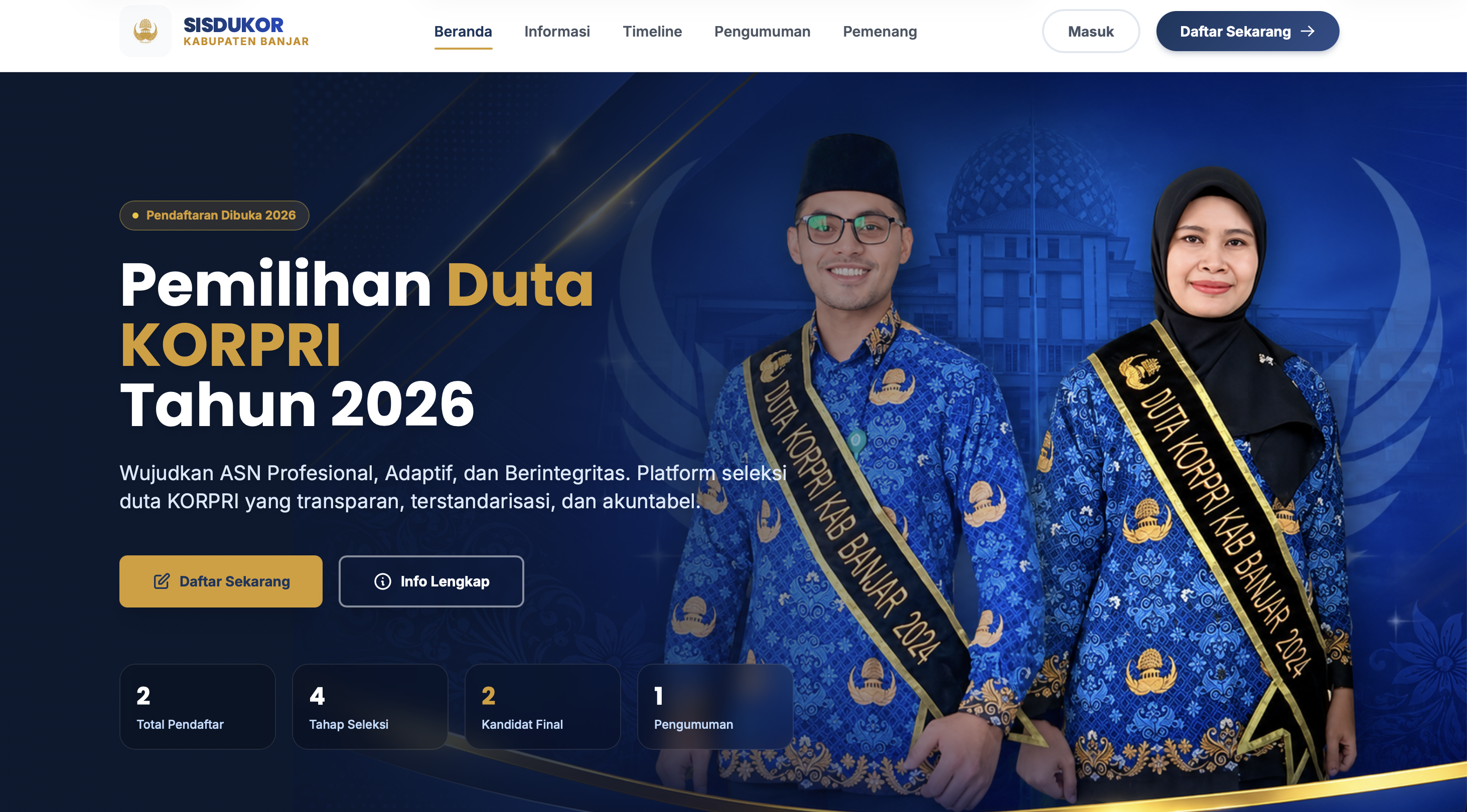 SISDUKOR SISTEM INFORMASI DUTA KORPRI Screenshot